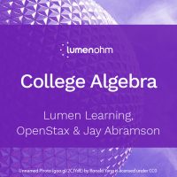 CollegeAlgebra_OHMCover_web | Lumen Learning