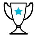 trophy with star on the front