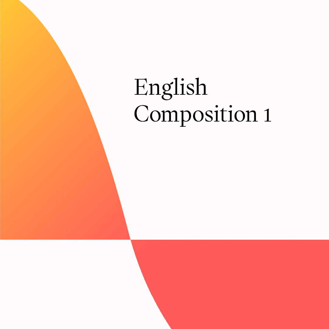 Cover for English Composition 1 Course