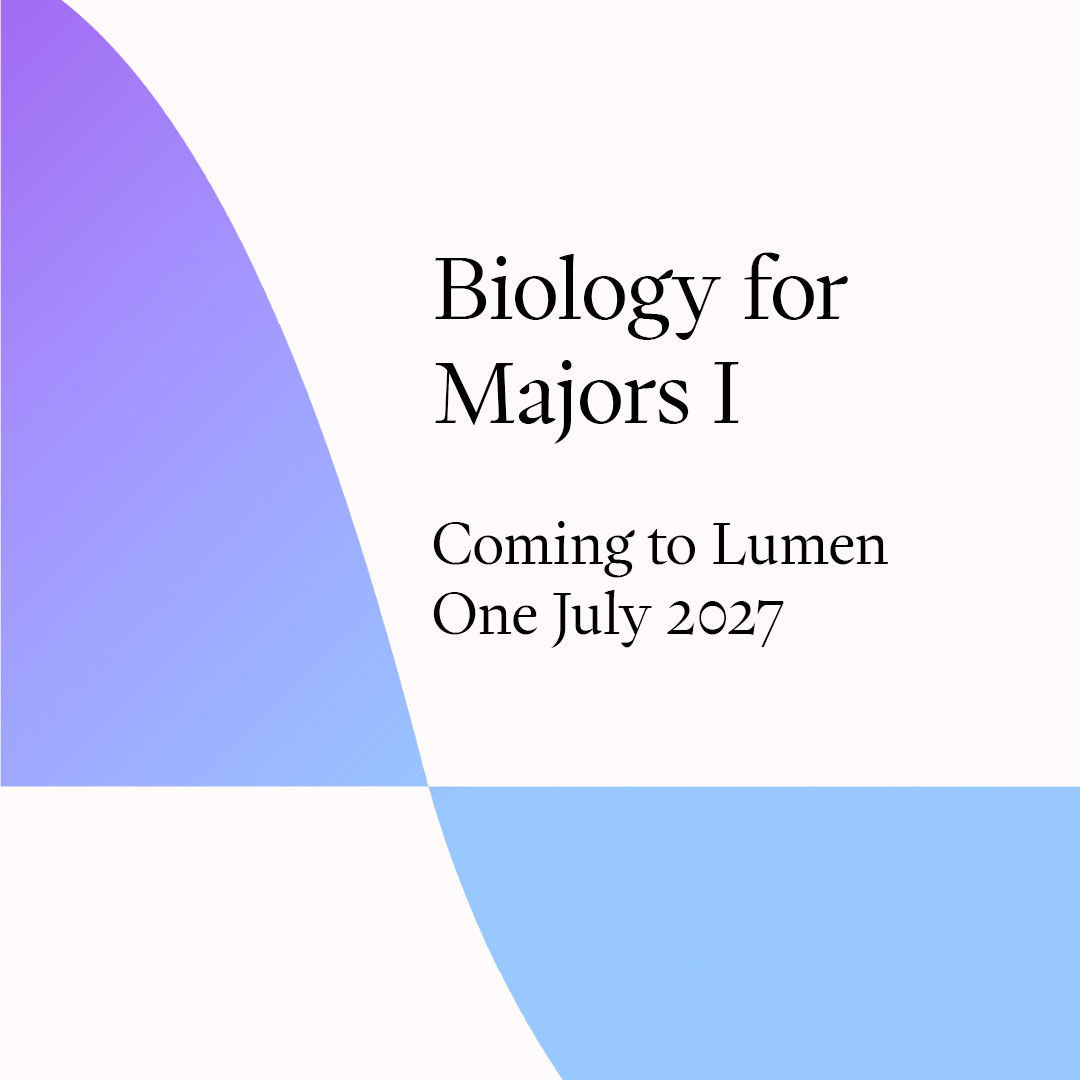 Cover for Biology for Majors I Course