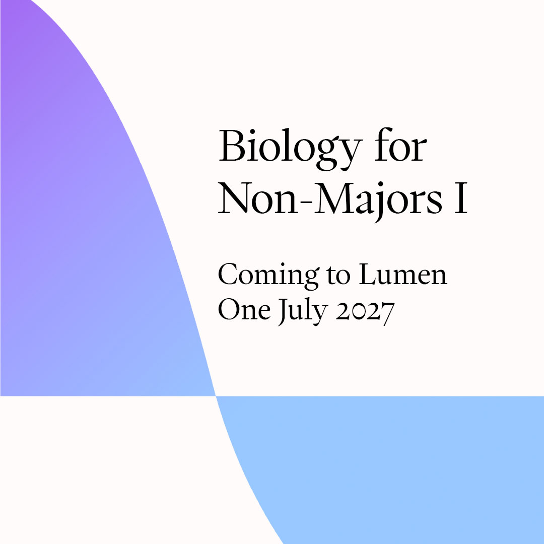 Cover for Biology for Non-Majors I Course